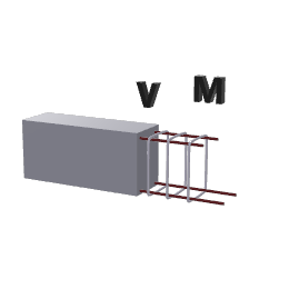 TOOL 0006 flexural and shear calculation of concrete section, of beam and slab, spreadsheet-like, Eurocode 2, ACI, AASHTO